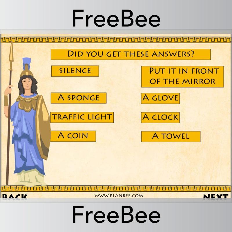 PlanBee Ancient Greece Brain Teasers | PlanBee FreeBees