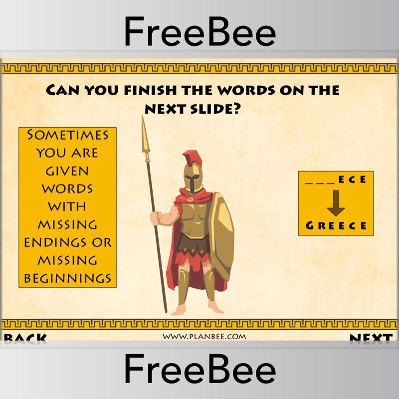 PlanBee Ancient Greece Brain Teasers | PlanBee FreeBees