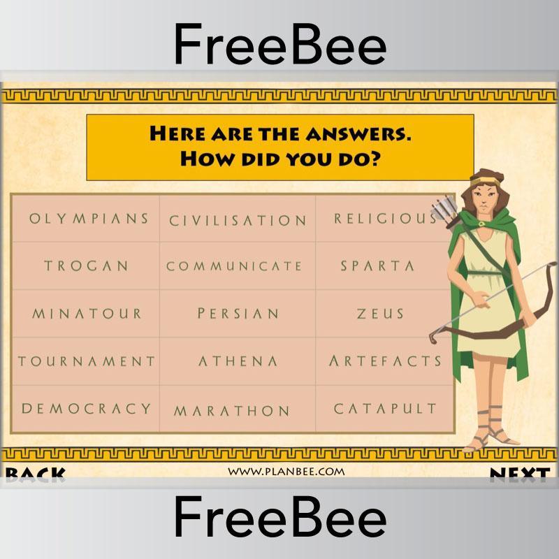 PlanBee Ancient Greece Brain Teasers | PlanBee FreeBees