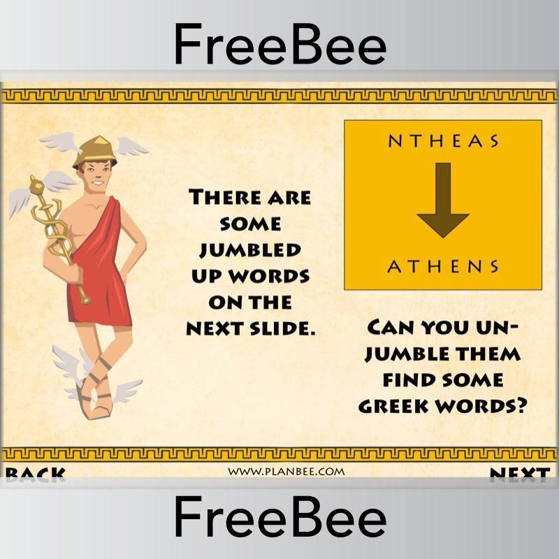 PlanBee Ancient Greece Brain Teasers | PlanBee FreeBees