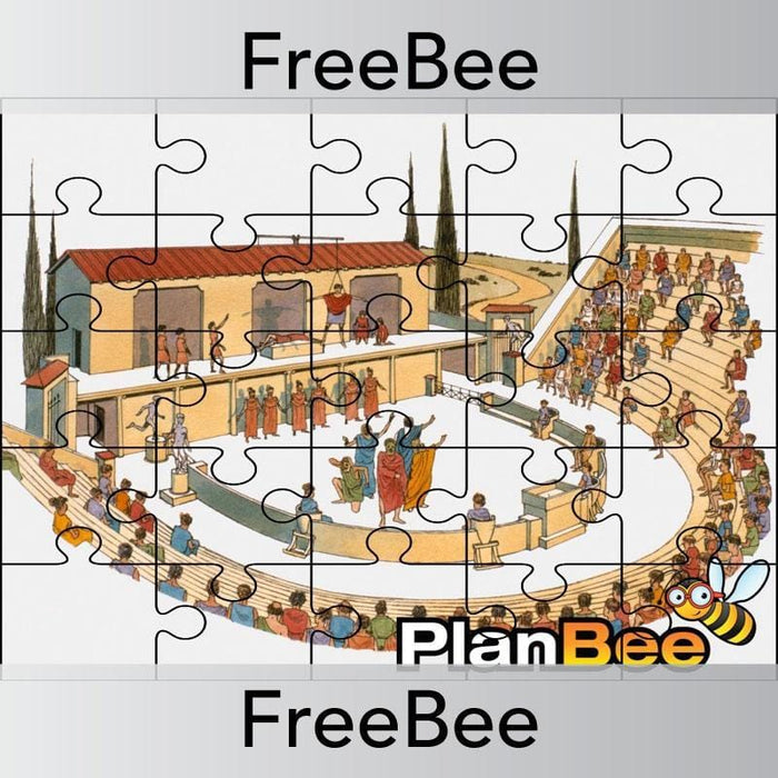 PlanBee Ancient Greece Reward Jigsaw | PlanBee FreeBees