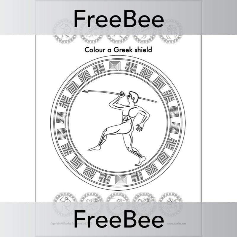 FREE Ancient Greek Shield Designs Sheets by PlanBee