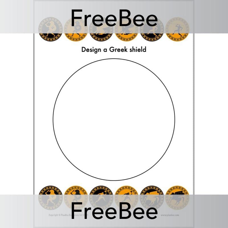 FREE Ancient Greek Shield Designs Sheets by PlanBee