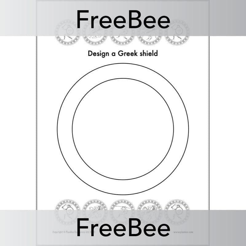FREE Ancient Greek Shield Designs Sheets by PlanBee