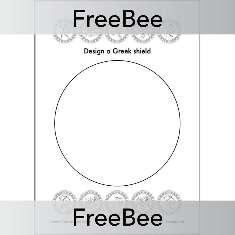 FREE Ancient Greek Shield Designs Sheets by PlanBee