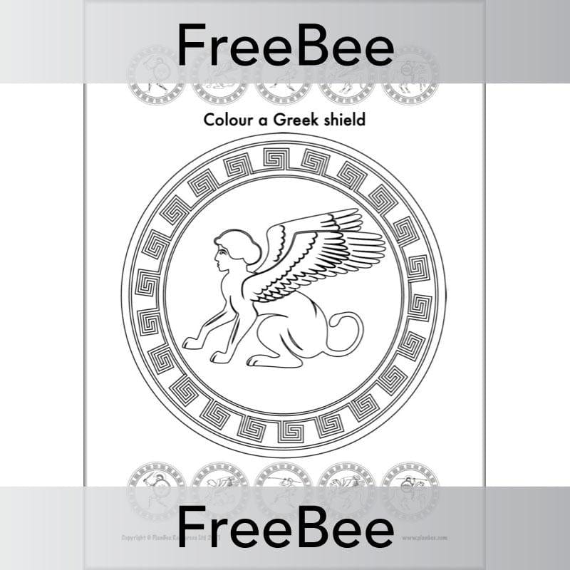 FREE Ancient Greek Shield Designs Sheets by PlanBee