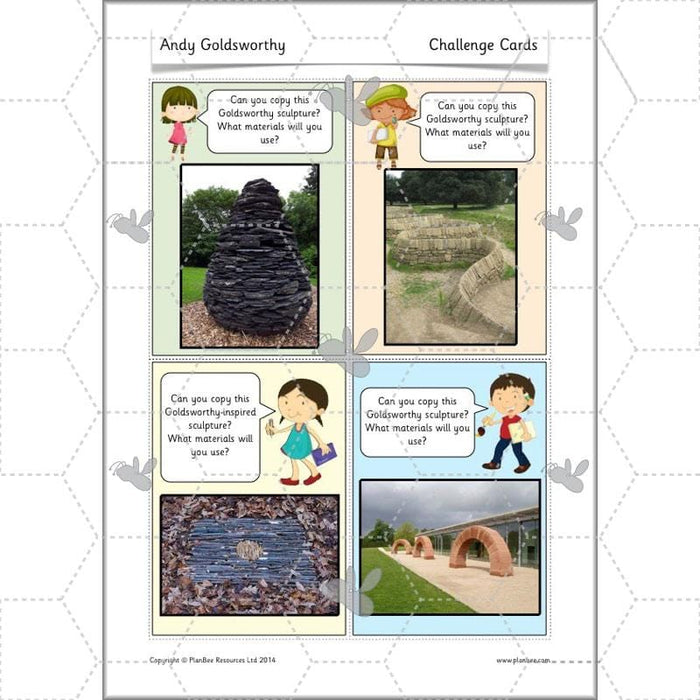 PlanBee Andy Goldsworthy KS1 Art Lesson Plans created by PlanBee