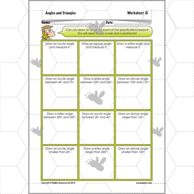 Year 5 Angles and Triangles Maths Lessons by PlanBee