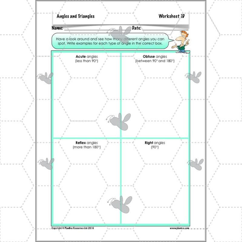 Year 5 Angles and Triangles Maths Lessons by PlanBee