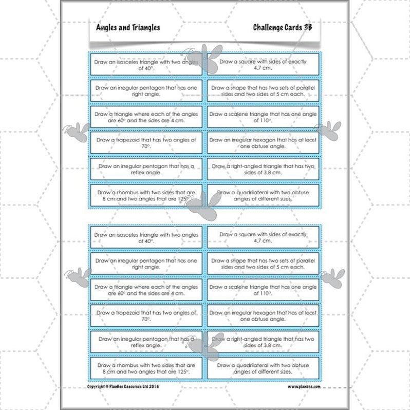 Year 5 Angles and Triangles Maths Lessons by PlanBee