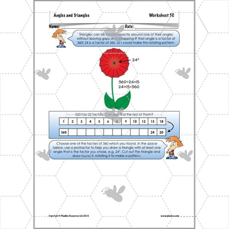 Year 5 Angles and Triangles Maths Lessons by PlanBee