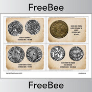 PlanBee FREE Anglo Saxon Coins Picture Cards by PlanBee