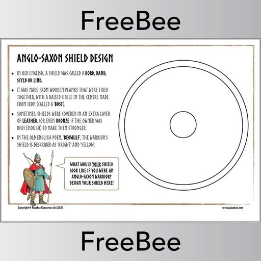 PlanBee FREE Anglo Saxon Shield Designs by PlanBee