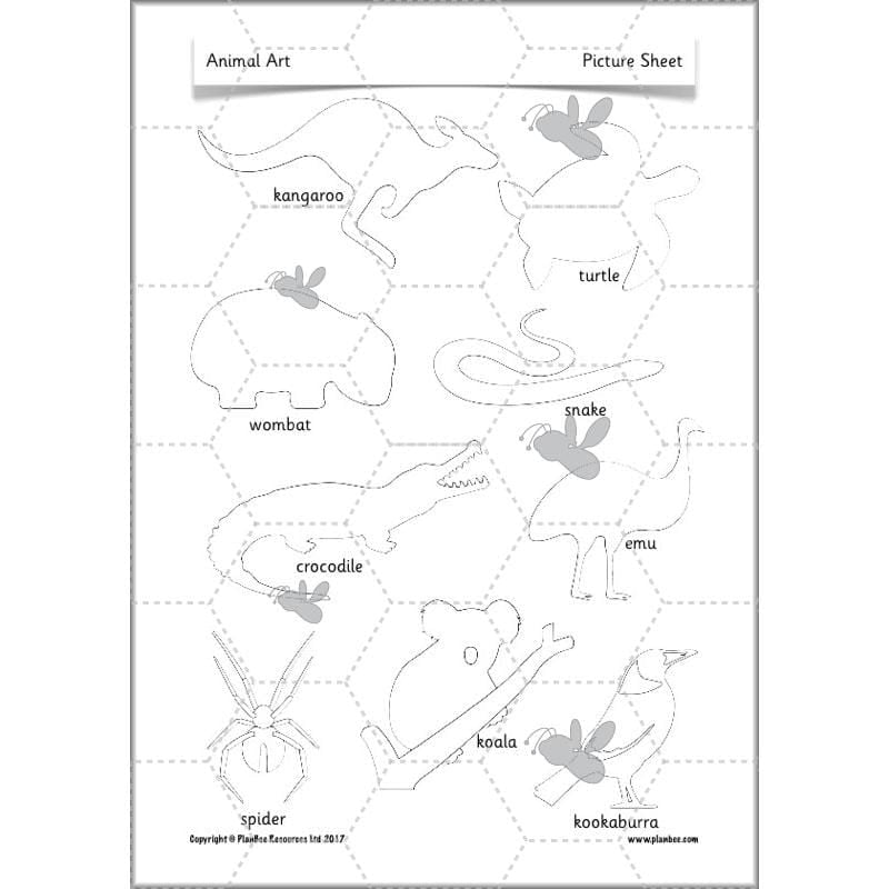 PlanBee Animal Art lessons and planning for KS1 created by PlanBee
