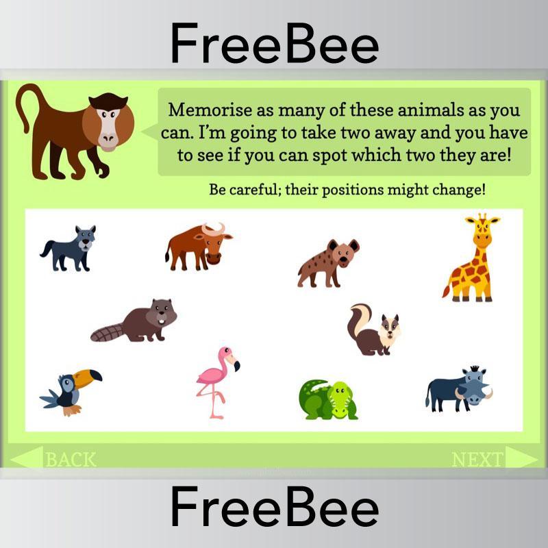 Free Animals of the World Brain Teasers by PlanBee