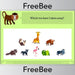 PlanBee Free Animals of the World Brain Teasers by PlanBee