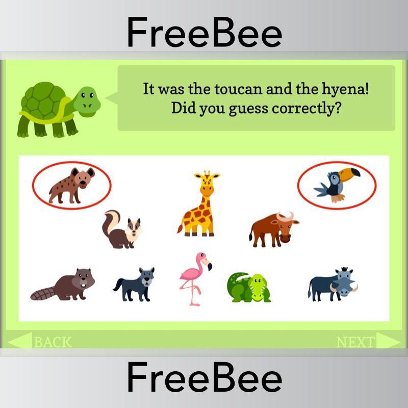 Free Animals of the World Brain Teasers by PlanBee