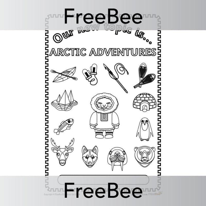 PlanBee Arctic Adventures Topic Cover | PlanBee FreeBees