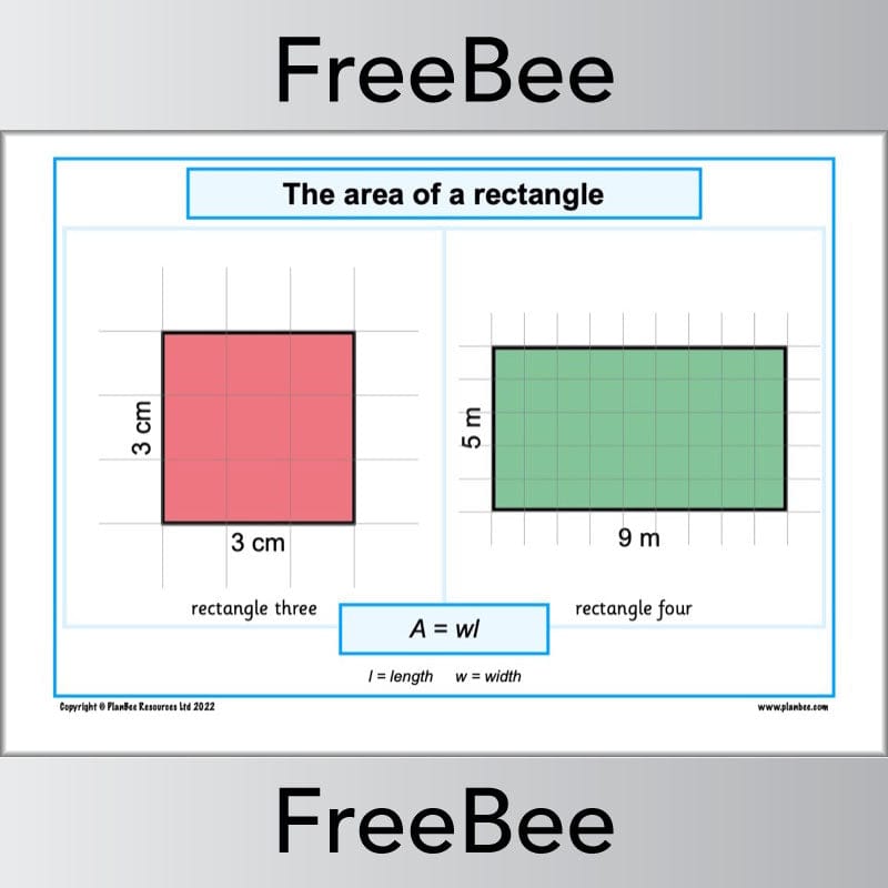 PlanBee FREE Area and Perimeter Posters by PlanBee