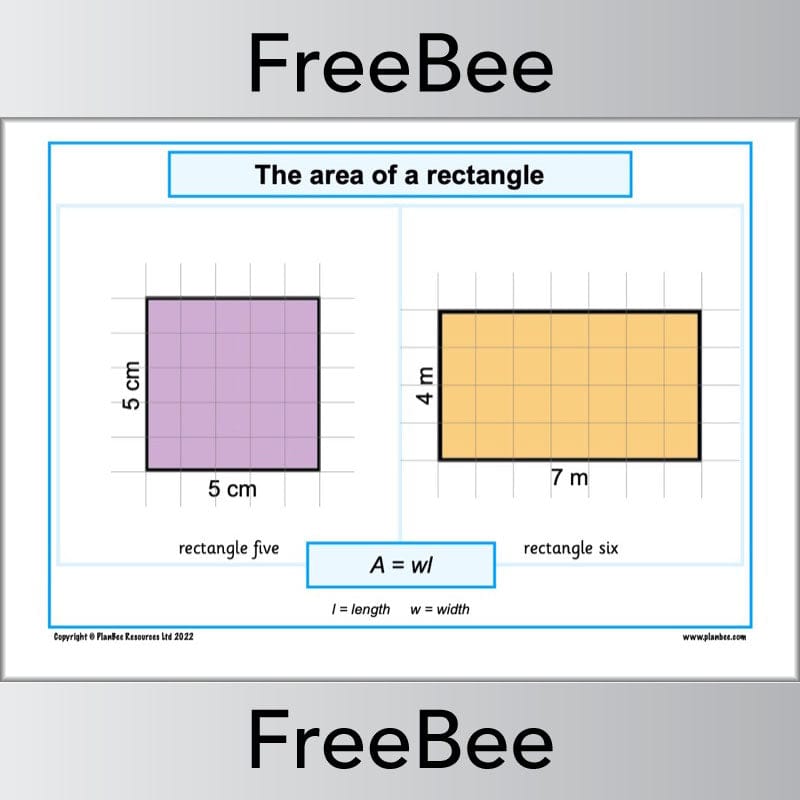 PlanBee FREE Area and Perimeter Posters by PlanBee