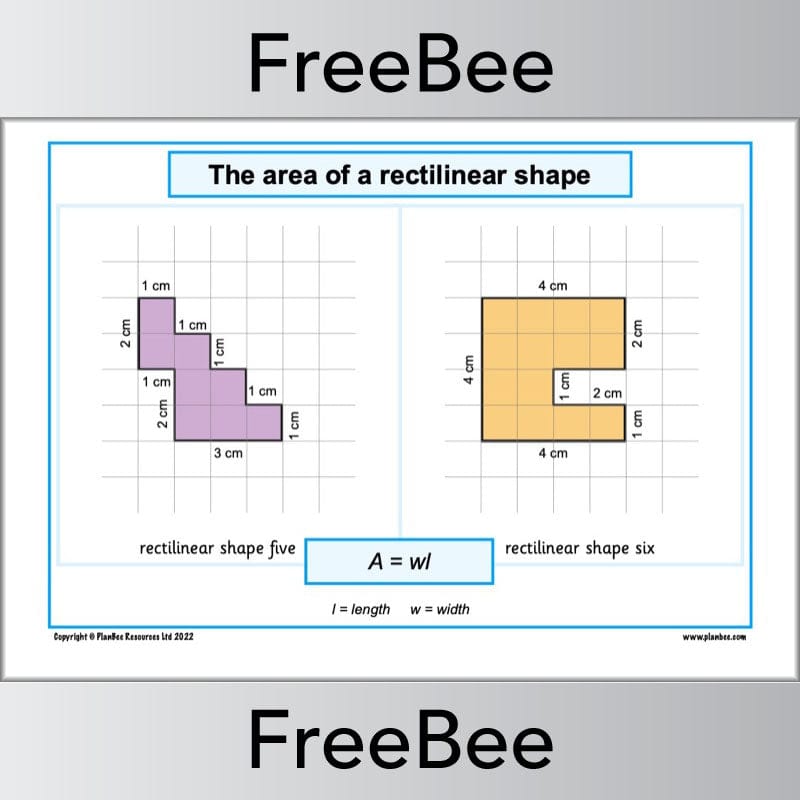PlanBee FREE Area and Perimeter Posters by PlanBee