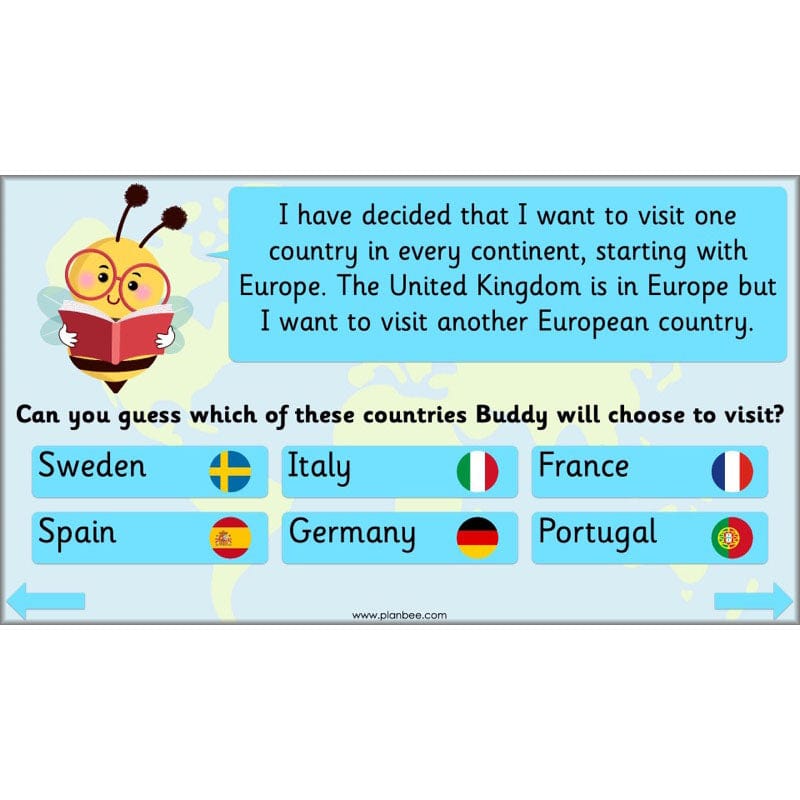 PlanBee Continents of the World KS1 | Around the World Year 1 and Year 2