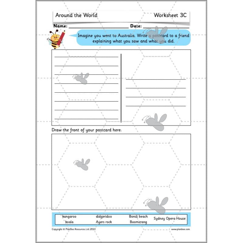 PlanBee Continents of the World KS1 | Around the World Year 1 and Year 2