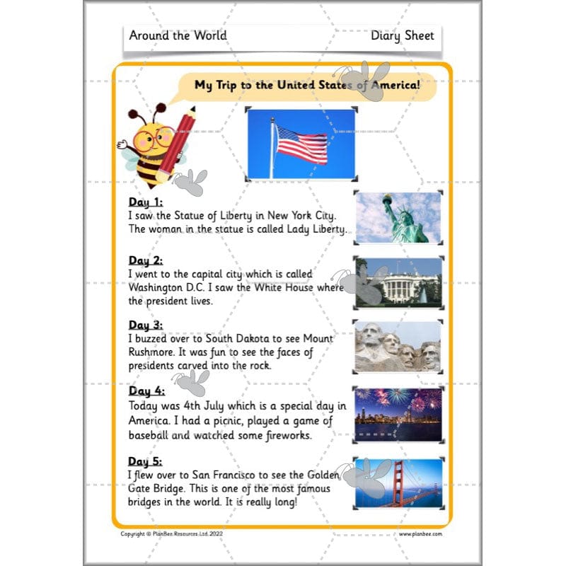 PlanBee Continents of the World KS1 | Around the World Year 1 and Year 2