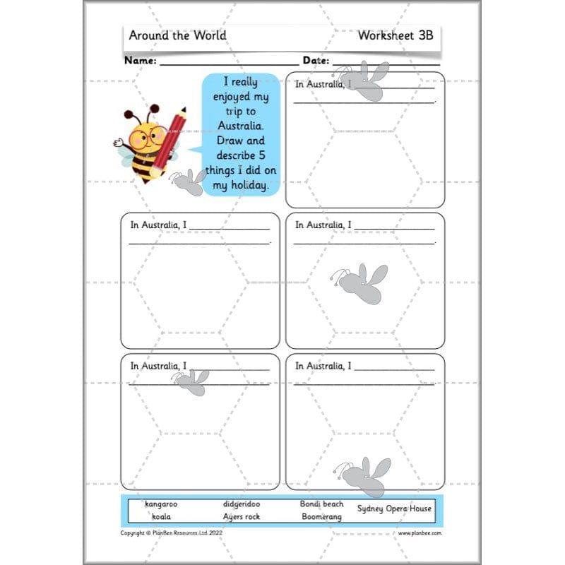 PlanBee Continents of the World KS1 | Around the World Year 1 and Year 2