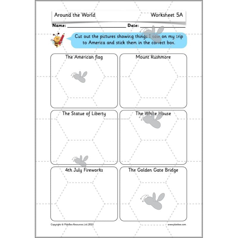 PlanBee Continents of the World KS1 | Around the World Year 1 and Year 2