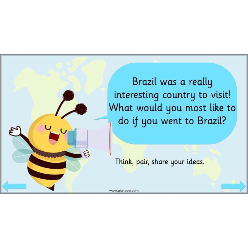 PlanBee Continents of the World KS1 | Around the World Year 1 and Year 2