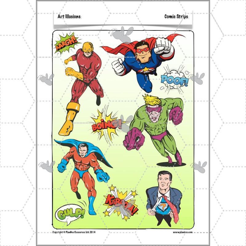 PlanBee Art Illusions KS2 illusion art and op art lessons | PlanBee