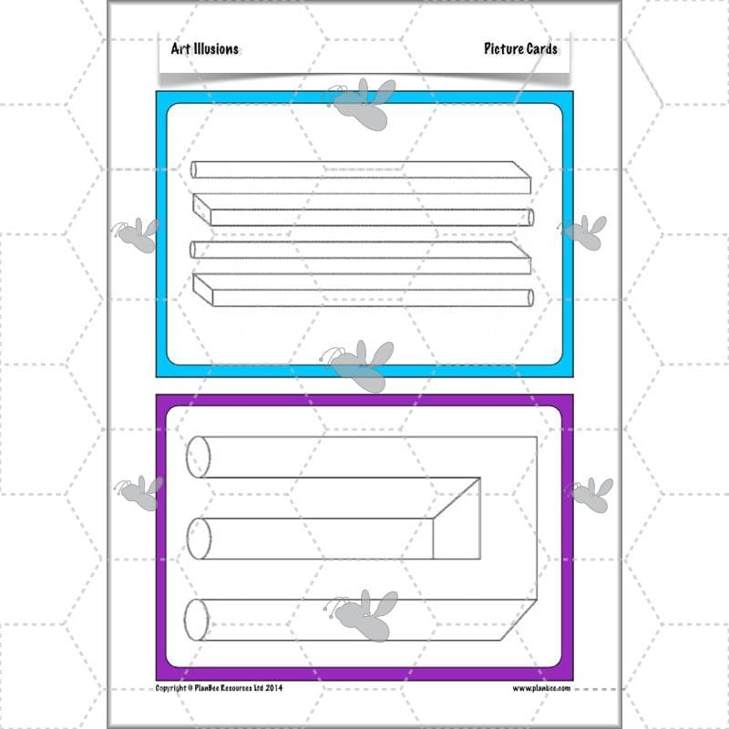PlanBee Art Illusions KS2 illusion art and op art lessons | PlanBee