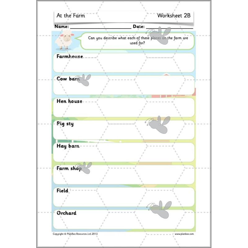 PlanBee At the Farm lesson plans KS1 Geography pack by PlanBee