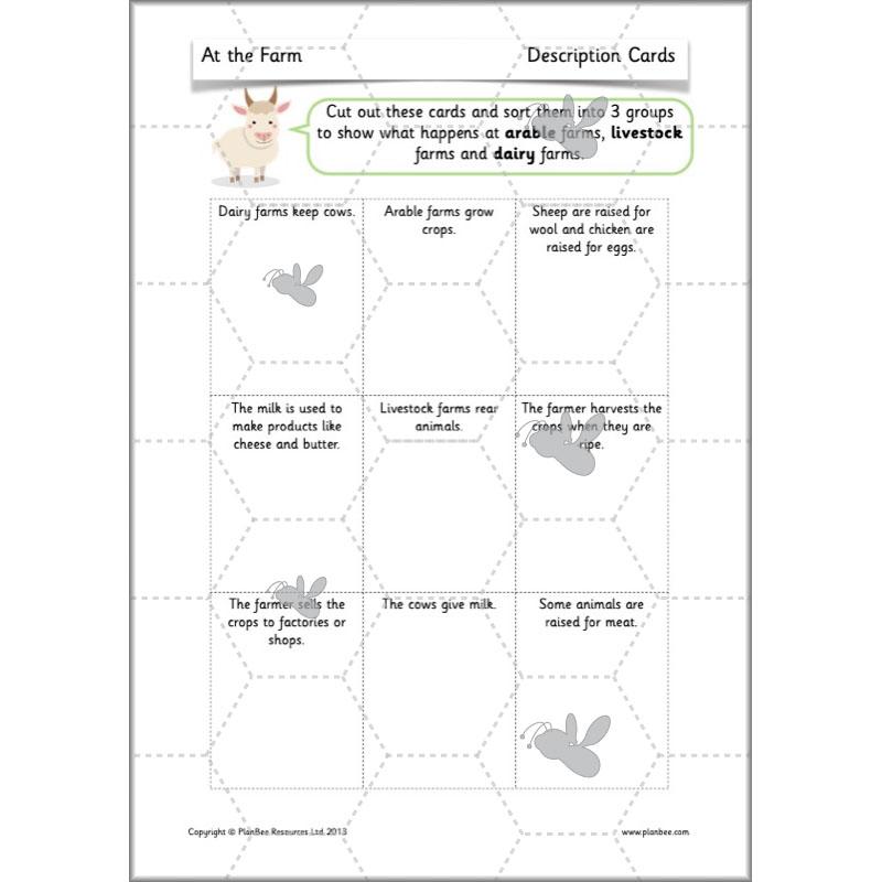 PlanBee At the Farm lesson plans KS1 Geography pack by PlanBee