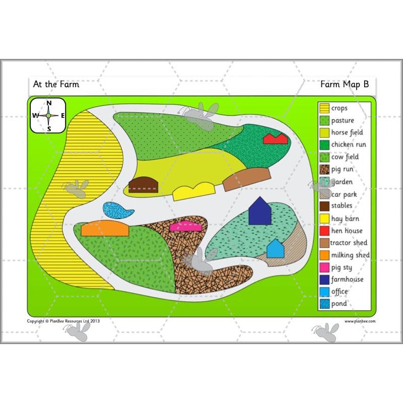 PlanBee At the Farm lesson plans KS1 Geography pack by PlanBee