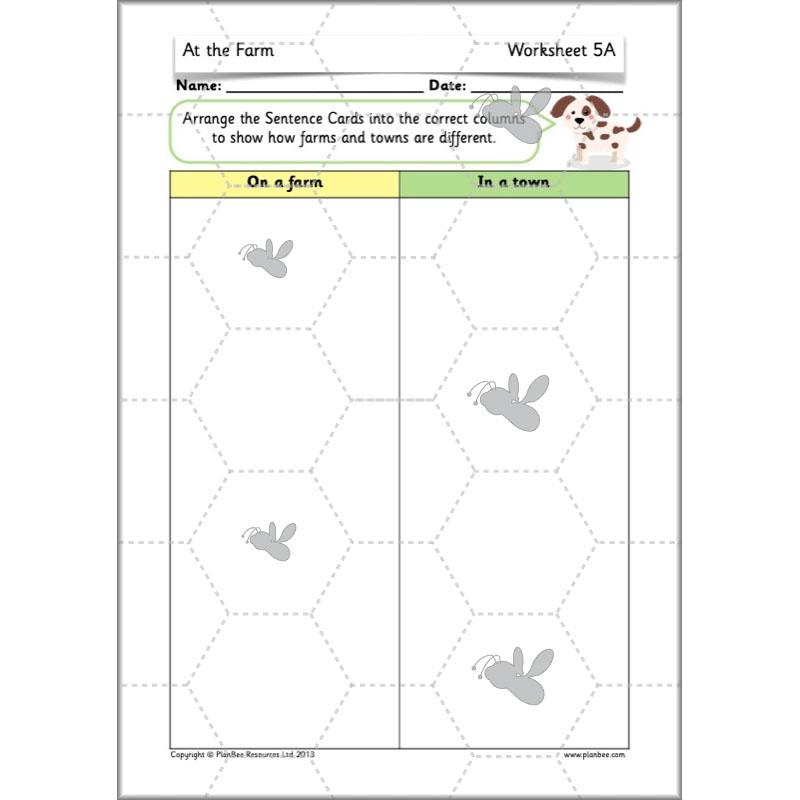 PlanBee At the Farm lesson plans KS1 Geography pack by PlanBee
