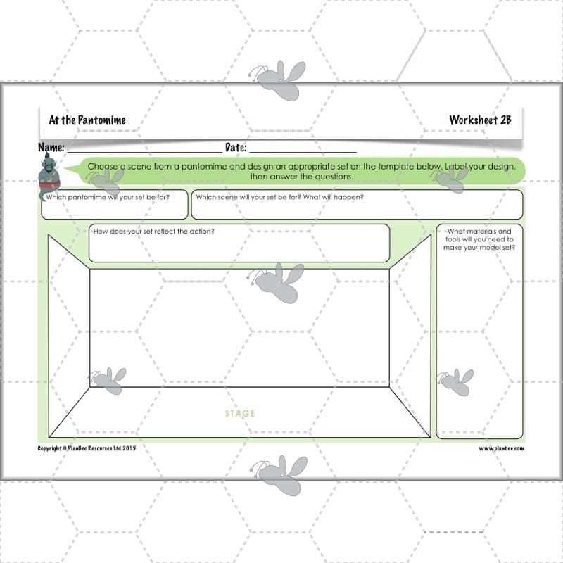 PlanBee Pantomime Ideas for KS2 Art Lessons by PlanBee