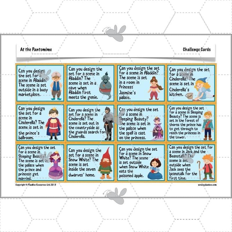 PlanBee Pantomime Ideas for KS2 Art Lessons by PlanBee