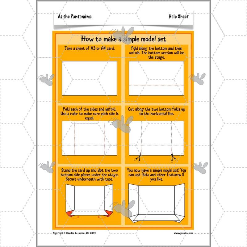 PlanBee Pantomime Ideas for KS2 Art Lessons by PlanBee