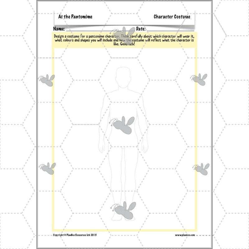 PlanBee Pantomime Ideas for KS2 Art Lessons by PlanBee