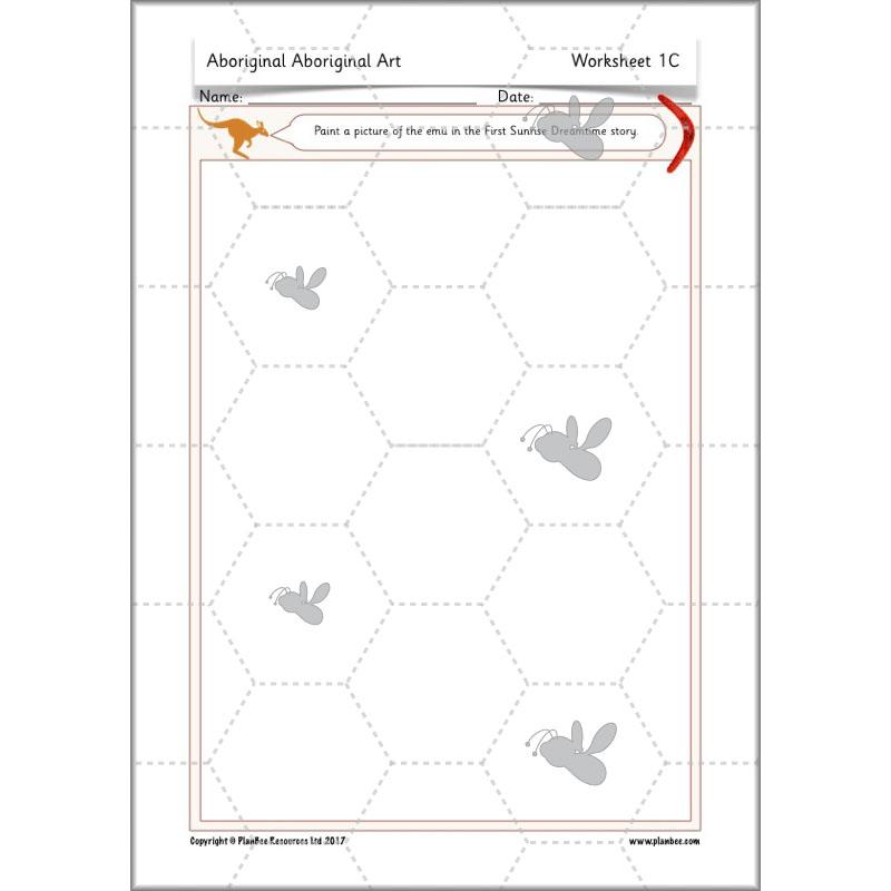PlanBee KS1 Aboriginal Art Lesson plan and resources by PlanBee