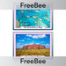 PlanBee Australian Landscape Picture Cards | PlanBee FreeBees