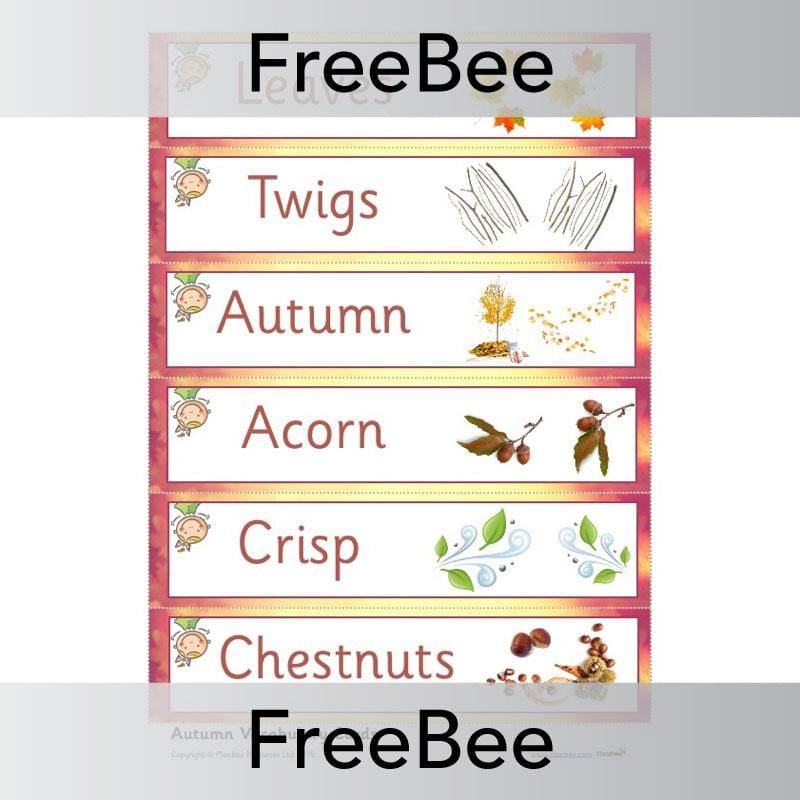 PlanBee Autumn Display Pack | PlanBee FreeBees