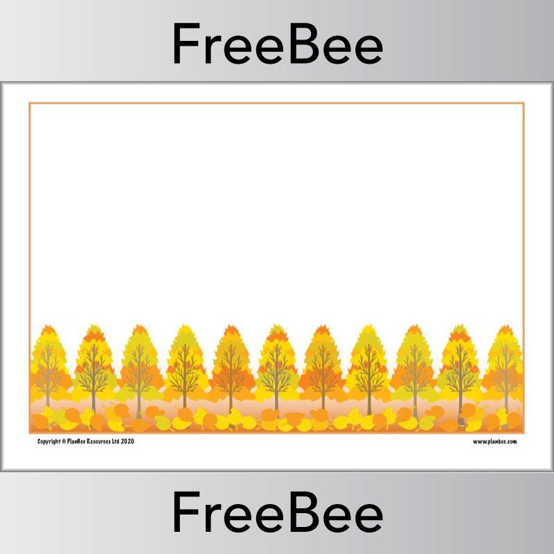 PlanBee Download these FREE Autumn Writing Frames by PlanBee