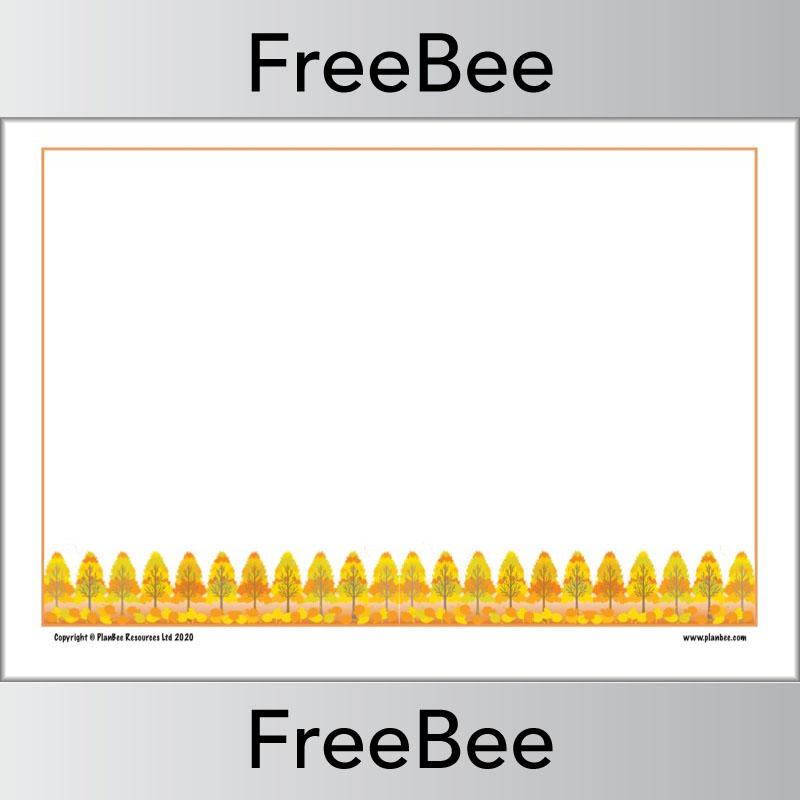 PlanBee Download these FREE Autumn Writing Frames by PlanBee