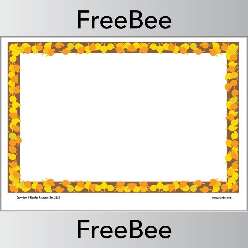 PlanBee Download these FREE Autumn Writing Frames by PlanBee