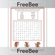 PlanBee Aztecs Word Search | PlanBee FreeBees