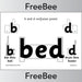 PlanBee Free b and d poster - b-and-d confusion resource by PlanBee