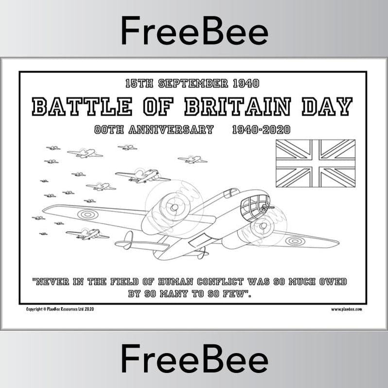 Free Battle Of Britain Printables Pack By PlanBee